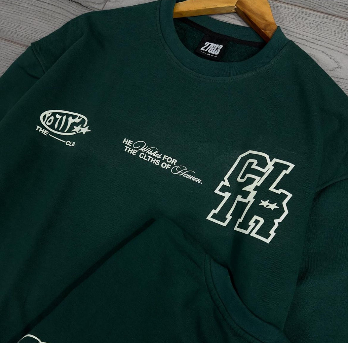 CLTR oversized sweatshirt- night Green